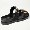 Madison Jeth Push In Sandal With Studs - Black-Madison Heart of New York-Buy shoes online