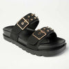 Madison Jeth Push In Sandal With Studs - Black-Madison Heart of New York-Buy shoes online