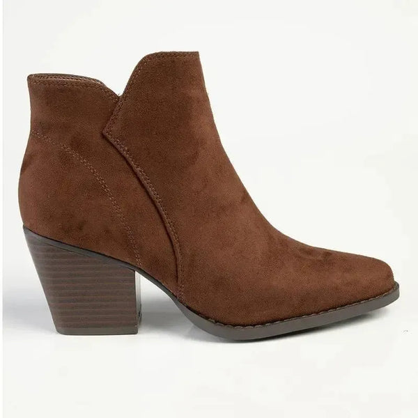 Madison Jett 2 Cuban Heel Ankle Boot - Chocolate
