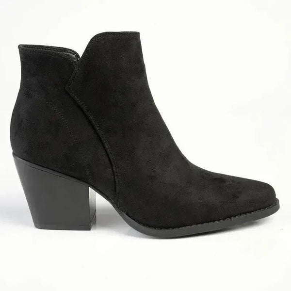 Madison Jett Cuban Ankle Boot - Black