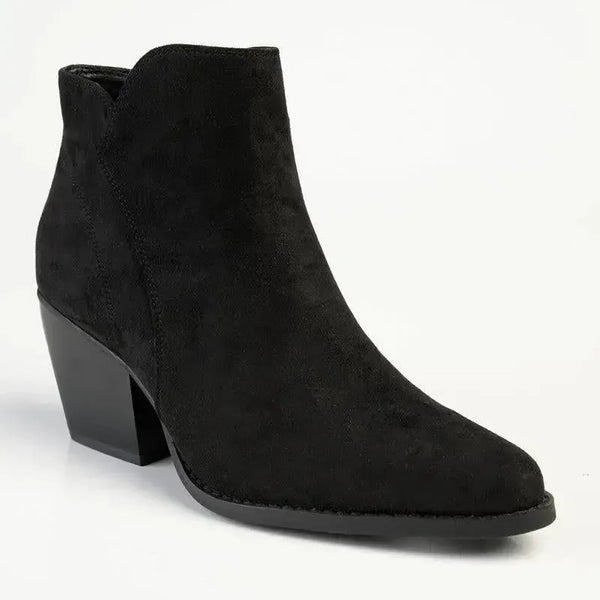 Madison Jett Cuban Ankle Boot - Black