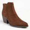 Madison Jett Cuban Heel Ankle Boot - Chocolate