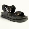 Madison Jillion Sandal With Velcro Backstrap - Black-Madison Heart of New York-Buy shoes online