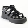 Madison Jizelle Platform Sandals - Black-Madison Heart of New York-Buy shoes online