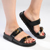 Madison Joanie Push in Sandal - Black-Madison Heart of New York-Buy shoes online