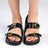 Madison Joanie Push in Sandal - Black-Madison Heart of New York-Buy shoes online