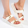 Madison Joanie Push in Sandal - White-Madison Heart of New York-Buy shoes online