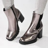 Madison Jones Chelsea Block Heel Boot - Pewter