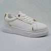 Madison Justice Platform Sneaker - White/Gold