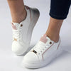 Madison Justice Platform Sneaker - White/Pink