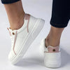 Madison Justice Sneaker - White/Pink