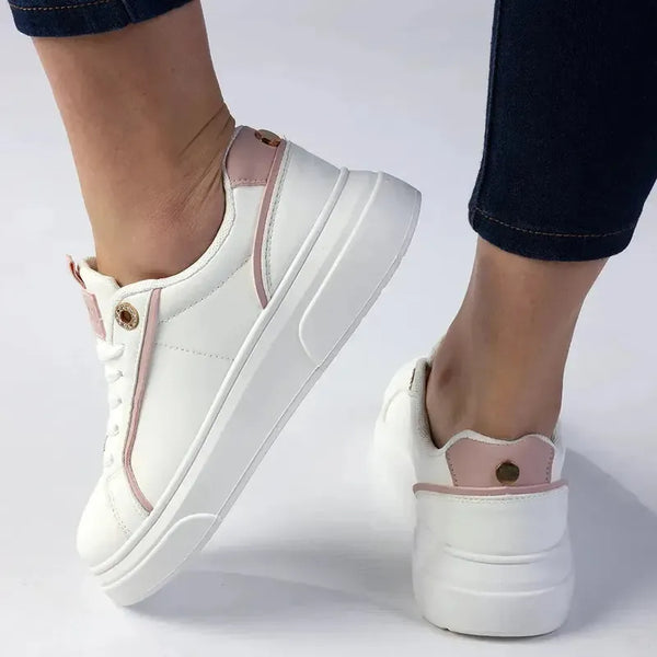 Madison Justice Sneaker - White/Pink