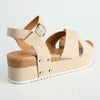 Madison Kali Cross Strap Sandal - Beige-Madison Heart of New York-Buy shoes online