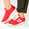 Madison Kel Ladies Fashion Sneaker - Red