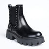 Madison Kika Studded Gusset Boot - Black-Madison Heart of New York-Buy shoes online