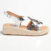 Madison LIberty Fashion Comfort Sandals - Silver-Madison Heart of New York-Buy shoes online