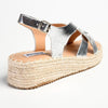 Madison LIberty Fashion Comfort Sandals - Silver-Madison Heart of New York-Buy shoes online