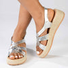 Madison LIberty Fashion Comfort Sandals - Silver-Madison Heart of New York-Buy shoes online