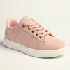 Madison Lace-Up Checkered Fashion Sneaker - Pink/White-Madison Heart of New York-Buy shoes online