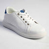 Madison Lace-Up Checkered Fashion Sneaker - White/Blue-Madison Heart of New York-Buy shoes online