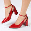 Madison Ladies Fashion Court Heel - Red