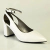 Madison Ladies Fashion Court Heel - White