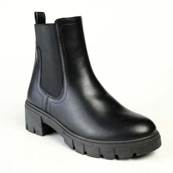 Madison Ladies Fashion Gusset Boot - Black