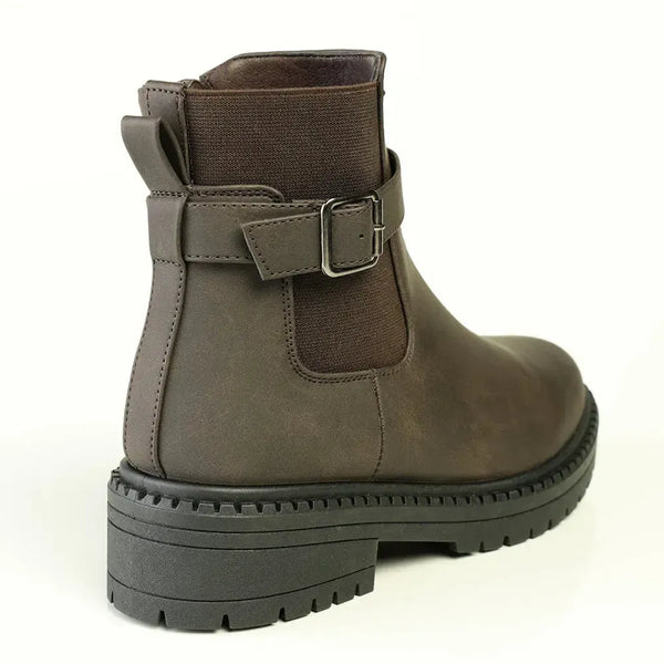 Madison Ladies Fashion Side Gusset Boot - Tan