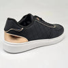 Madison Ladies High Fashion Cyprus Sneaker - Black/ Rose Gold