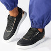 Madison Ladies High Fashion Cyprus Sneaker - Black/ Rose Gold