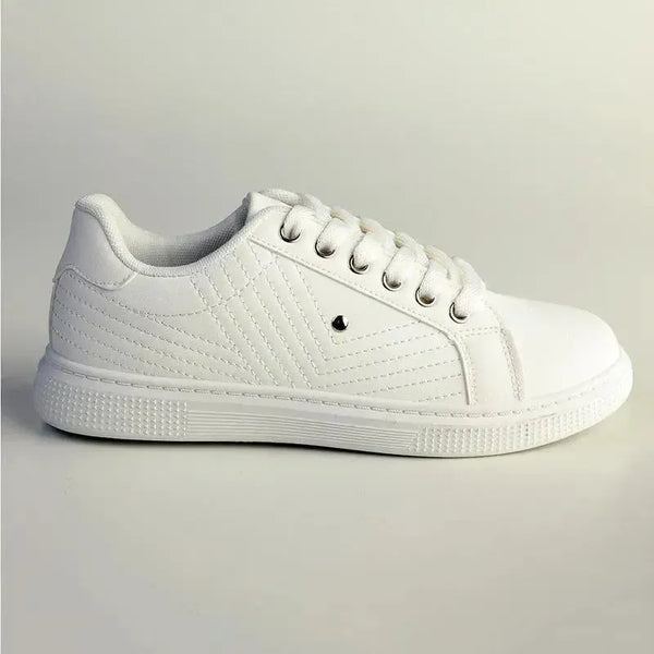 Madison Ladies High Fashion Monroe Sneaker - White
