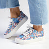 Madison Ladies Platform Floral 1 Sneaker - Pink Floral-Madison Heart of New York-Buy shoes online