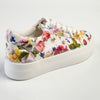 Madison Ladies Platform Floral Sneaker - White Floral-Madison Heart of New York-Buy shoes online