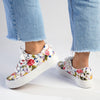 Madison Ladies Platform Floral Sneaker - White Floral-Madison Heart of New York-Buy shoes online