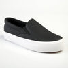 Madison Ladies Platform Slip On Sneaker - Black/White Sole-Madison Heart of New York-Buy shoes online