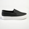 Madison Ladies Platform Slip On Sneaker - Black/White Sole-Madison Heart of New York-Buy shoes online