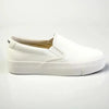 Madison Ladies Platform Slip On Sneaker - White