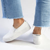 Madison Ladies Platform Slip On Sneaker - White-Madison Heart of New York-Buy shoes online