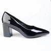Madison Ladies Pointed Toe Formal Court - Black Patent