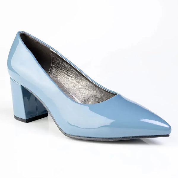 Madison Ladies Pointed Toe Formal Court - Petrol Blue