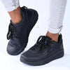 Madison Ladies Side Zip Detailed Sneaker - Black Mono