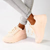 Madison Ladies Side Zip Detailed Sneaker - Pink