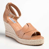 Madison Landry Closed Back Espadrille Wedge Sandal - Nude-Madison Heart of New York-Buy shoes online