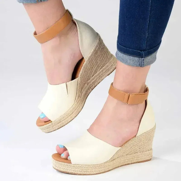 Madison Laura Wedge - Natural / Tan