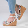 Madison Laurel Fashion Wedge Sandals - Silver-Madison Heart of New York-Buy shoes online