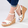 Madison Laurel Fashion Wedge Sandals - White-Madison Heart of New York-Buy shoes online