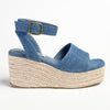 Madison Lauren Espadrille Wedge Sandal - Blue-Madison Heart of New York-Buy shoes online