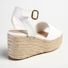 Madison Lauren Espadrille Wedge Sandal - White-Madison Heart of New York-Buy shoes online