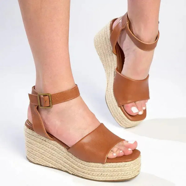 Madison Lauren Wedge - Tan