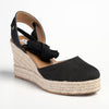 Madison Leena Fashion Wedge Sandals - Black-Madison Heart of New York-Buy shoes online